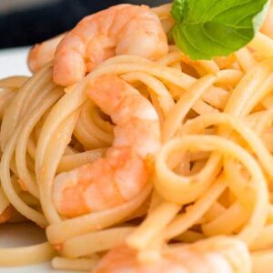 Spaghetti Con Camarones