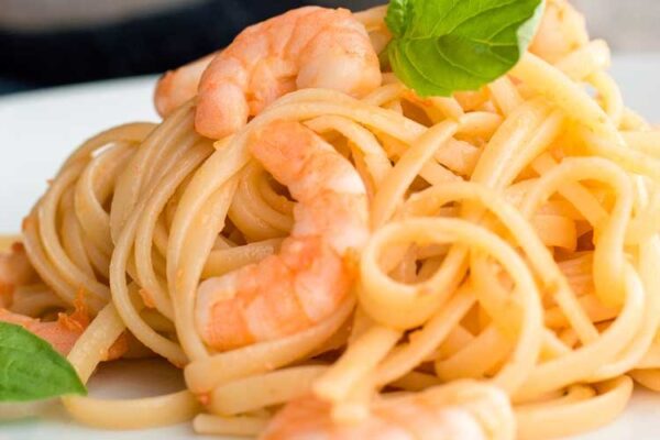 Spaghetti Con Camarones