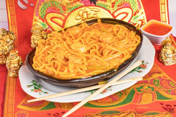Spaghetti Con Cerdo